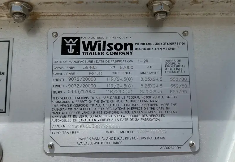 2024 Wilson DWH-750CGM photo 63