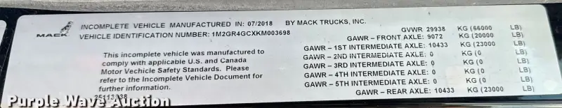 2019 Mack Granite photo 149