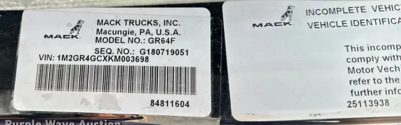 2019 Mack Granite photo 150