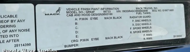 2019 Mack Granite photo 144