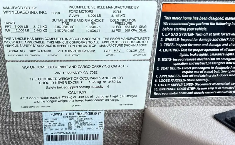 2018 Winnebago Intent photo 77